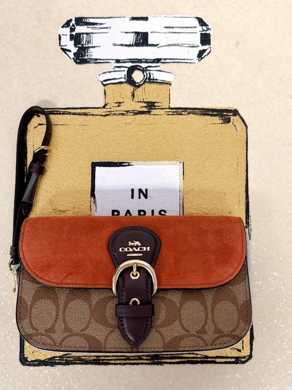 Coach C5620 Kleo Crossbody In Signature Canvas IN Khaki Multi